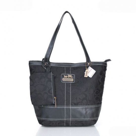 Coach Legacy C Monogram Medium Black Totes ERA | Women